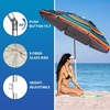image:imageAMMSUN Beach Umbrellas for Sand Heavy Duty Wind Portable 65ftActive Sunfire