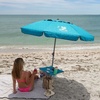 image:imageAMMSUN Beach Umbrellas for Sand Heavy Duty Wind Portable 65ftSky Blue