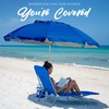 image:imageAMMSUN Beach Umbrellas for Sand Heavy Duty Wind Portable 65ftSolid Blue
