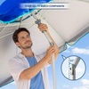 image:imageAMMSUN Beach Umbrellas for Sand Heavy Duty Wind Portable 65ftSolid Blue
