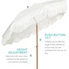 image:imageAMMSUN Boho Fringe Umbrella 65ft Outdoor Umbrella with TasselAntique White