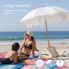 image:imageAMMSUN Boho Fringe Umbrella 65ft Outdoor Umbrella with TasselWhite