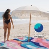 image:imageAMMSUN Boho Fringe Umbrella 65ft Outdoor Umbrella with TasselWhite