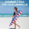 image:imageAMMSUN Commercial Grade beach umbrella bag with strap Universal Storage BagFlag BlueRed