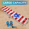 image:imageAMMSUN Commercial Grade beach umbrella bag with strap Universal Storage BagFlag BlueRed
