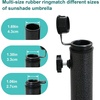 image:imageAMMSUN Foldable Portable Beach Umbrella Stand Patio Umbrella Base HolderBlack