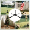 image:imageAMMSUN Foldable Portable Beach Umbrella Stand Patio Umbrella Base HolderBlack