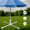 image:imageAMMSUN Foldable Portable Beach Umbrella Stand Patio Umbrella Base HolderWhite