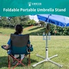 image:imageAMMSUN Foldable Portable Beach Umbrella Stand Patio Umbrella Base HolderWhite