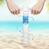 image:imageAMMSUN Heavy Duty Beach Umbrella Sand Anchor Base amp Umbrellas Hanging HookWhite 2 pcs