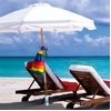 image:imageAMMSUN Heavy Duty Beach Umbrella Sand Anchor Base amp Umbrellas Hanging Hookwhite  blue