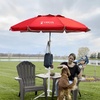 image:imageAMMSUN Shade Umbrella Premium Portable Umbrella with Stand 65ft Lightweight Free Standing Canopy for Sporting Games Adjustable Instant Sun Protection and Easy to Carry OrangeRed