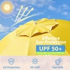 image:imageAMMSUN Shade Umbrella Premium Portable Umbrella with Stand 65ft Lightweight Free Standing Canopy for Sporting Games Adjustable Instant Sun Protection and Easy to Carry TurquoiseYellow