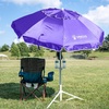 image:imageAMMSUN Shade Umbrella Premium Portable Umbrella with Stand 65ft Lightweight Free Standing Canopy for Sporting Games Adjustable Instant Sun Protection and Easy to Carry TurquoisePurple