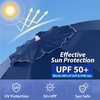 image:imageAMMSUN Shade Umbrella Premium Portable Umbrella with Stand 65ft Lightweight Free Standing Canopy for Sporting Games Adjustable Instant Sun Protection and Easy to Carry TurquoiseNavy Blue