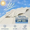 image:imageAMMSUN Shade Umbrella Premium Portable Umbrella with Stand 65ft Lightweight Free Standing Canopy for Sporting Games Adjustable Instant Sun Protection and Easy to Carry OrangeBeige