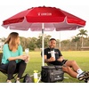 image:imageAMMSUN Shade Umbrella Premium Portable Umbrella with Stand 65ft Lightweight Free Standing Canopy for Sporting Games Adjustable Instant Sun Protection and Easy to Carry OrangeRed