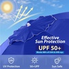 image:imageAMMSUN Shade Umbrella Premium Portable Umbrella with Stand 65ft Lightweight Free Standing Canopy for Sporting Games Adjustable Instant Sun Protection and Easy to Carry OrangeBlue