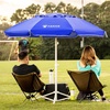 image:imageAMMSUN Shade Umbrella Premium Portable Umbrella with Stand 65ft Lightweight Free Standing Canopy for Sporting Games Adjustable Instant Sun Protection and Easy to Carry OrangeBlue