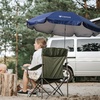 image:imageAMMSUN XL Chair Umbrella with Universal Clamp Adjustable 47 inches and 360degree Swivel UPF 50 Portable Clamp on Camping or Beach Chair Stroller Wheelchair Golf cart Bright Blue 2 PACKNavy Blue