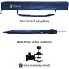 image:imageAMMSUN XL Chair Umbrella with Universal Clamp Adjustable 47 inches and 360degree Swivel UPF 50 Portable Clamp on Camping or Beach Chair Stroller Wheelchair Golf cart Bright Blue 2 PACKNavy Blue2 PACK