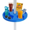 image:imageAMMSUN 13 Beach Umbrella Table Tray Teal for Beach Patio Garden Swimming Pool with Cup Holders Snack Compartments TealBlue