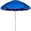 image:imageAMMSUN 75ft High Wind Beach Umbrella with Air Vent amp Ash Wood PoleBlue