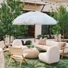 image:imageAMMSUN 75ft Hula Thatched Tiki Patio Beach Umbrella Hawaiian Style 10 Ribs UPF 50 with Tilt Carry Bag for Outdoor Tiki Bar Tropical Palapa Patio Garden Beach Pool Backyard Natural ColorCloud Dance