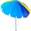 image:imageAMMSUN 75ft Large Heavy Duty HIGH Wind Beach Umbrella with sand anchor amp Tilt Sun Shelter UPF 50 Protection Outdoor Umbrellas Sunshade with Carry Bag for Patio Garden Pool Backyard RainbowCelestial Blue