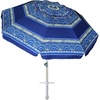 image:imageAMMSUN 7ft Heavy Duty High Wind Beach Umbrella Parasols with Sand Anchor Vent Tilt UV 50 Sun Protection Portable Outdoor Sunshade Umbrellas Carry Bag for Patio Garden Pool Backyard BlueSpray Pavilion Blue