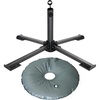 image:imageAMMSUN Foldable Portable Beach Umbrella Stand Patio Umbrella Base HolderBlack
