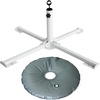 image:imageAMMSUN Foldable Portable Beach Umbrella Stand Patio Umbrella Base HolderWhite