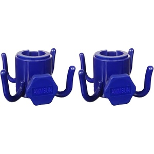 image:imageAMMSUN 2 Pack Beach Umbrella Hanging HookBeach AccessoriesBlueamp WhiteSolid Blue
