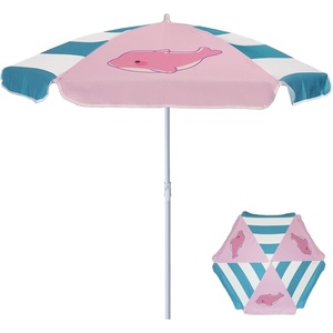 image:imageAMMSUN 5ft little tikes umbrella for picnic tablekids beach umbrella UPF50 Protection Ideal for sand play camping garden and outdoor funClownfish5ft Pink Dolphin