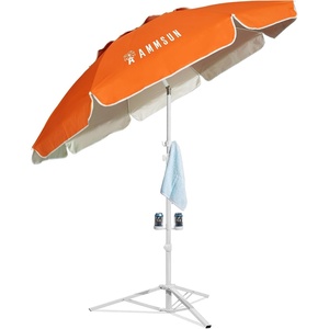 image:imageAMMSUN Shade Umbrella Premium Portable Umbrella with Stand 65ft Lightweight Free Standing Canopy for Sporting Games Adjustable Instant Sun Protection and Easy to Carry OrangeOrange