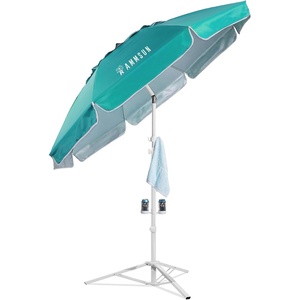 image:imageAMMSUN Shade Umbrella Premium Portable Umbrella with Stand 65ft Lightweight Free Standing Canopy for Sporting Games Adjustable Instant Sun Protection and Easy to Carry TurquoiseTurquoise